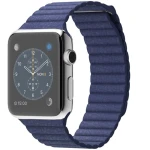 ساعت مچی هوشمند Apple واچ مدل 42mm Stainless Steel Case With Large Bright Blue Leather Loop
