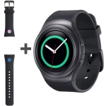 ساعت هوشمند Samsung مدل Gear S2 SM-R720 Dark Gray به همراه بند لاستیکی اضافه