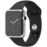 ساعت مچی هوشمند Apple واچ مدل 38mm Stainless Steel Case with Black Sport Band
