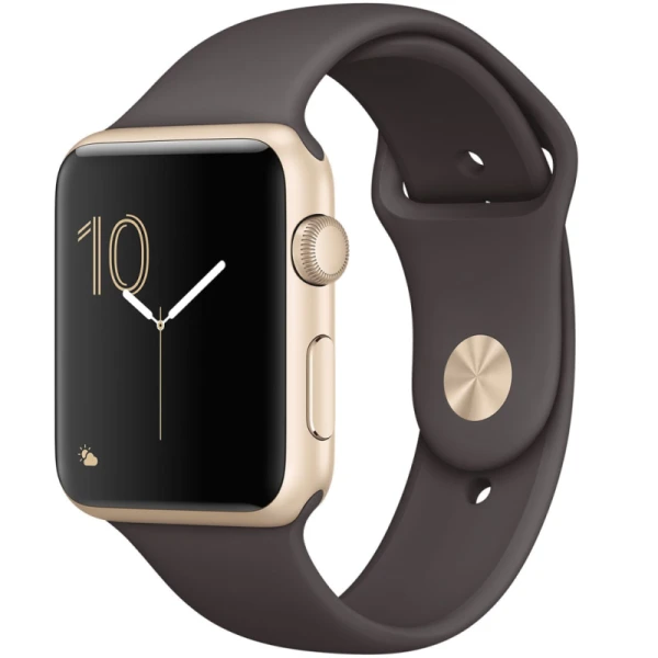 ساعت هوشمند اپل Apple واچ سری 1 مدل 42mm Gold Aluminum Case with Cocoa Band