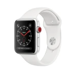 ساعت Apple واچ سری 3 سلولار مدل 42mm Silver Aluminium Case with White Sport Band