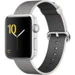 ساعت هوشمند اپل Apple واچ سری 2 مدل 42mm Silver Aluminum Case with Pearl Woven Nylon