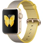 ساعت هوشمند اپل Apple واچ سری 2 مدل 38mm Gold Aluminum with Yellow Gray Nylon Band