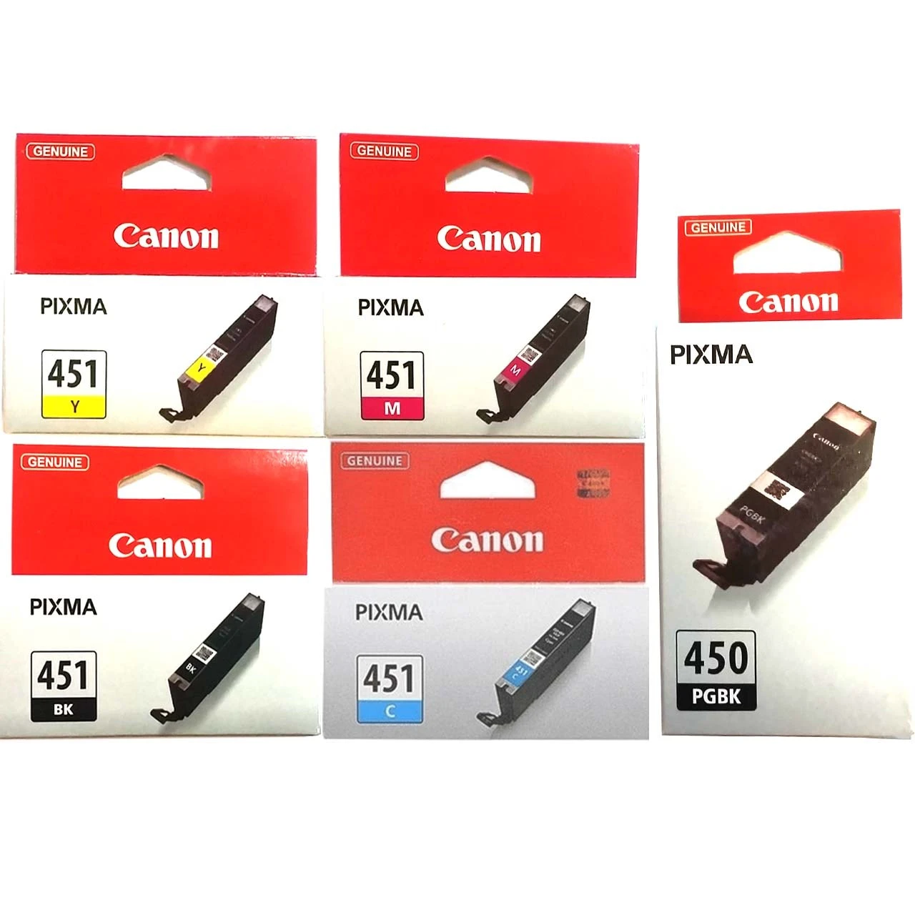 مجموعه 5 عددی کارتریج canon مدل 450-451