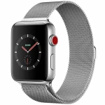 ساعت هوشمند اپل Apple واچ سری 3 سلولار مدل 42mm Stainless Steel Case with Milanese Loop