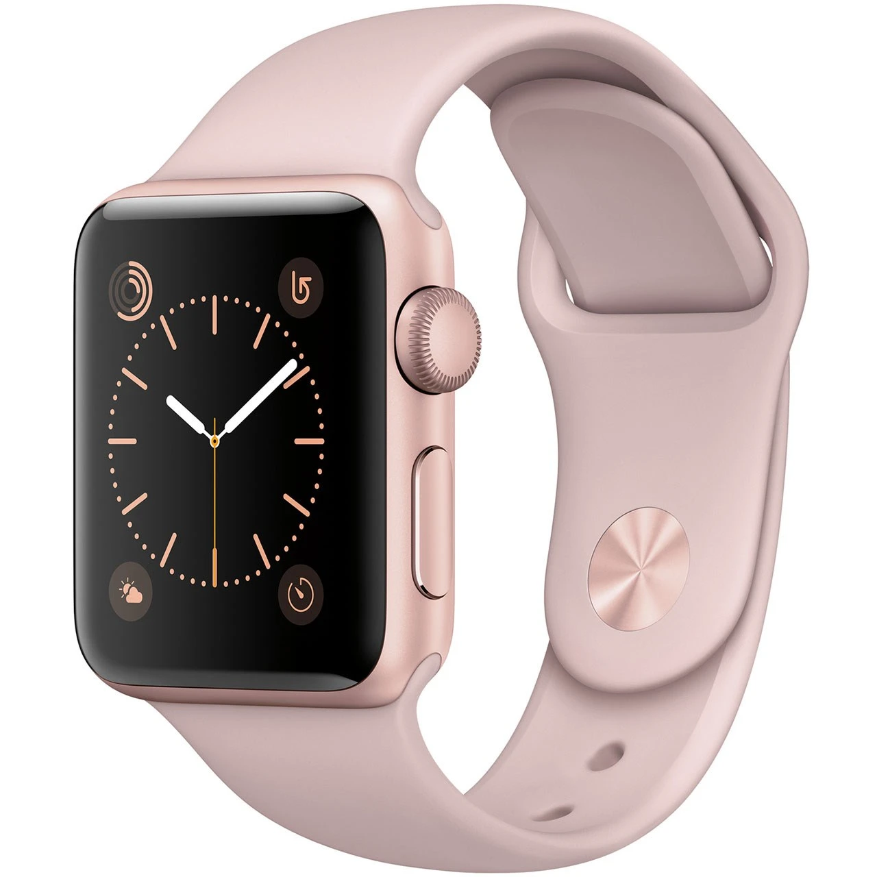ساعت هوشمند اپل Apple واچ سری 2 مدل 38mm Rose Gold Aluminum Case with Pink Sand Sport Band
