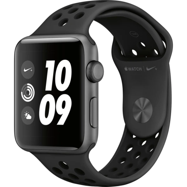 ساعت هوشمند اپل Apple واچ سری 3 مدل Nike Plus 42mm Space Gray Aluminum Case with Anthracite/Black Nike Sport Band