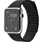 ساعت مچی هوشمند Apple واچ مدل 42mm Stainless Steel Case with Black Leather Loop