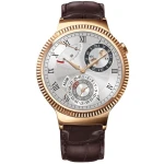 ساعت هوشمند Huawei مدل Steel Case With Brown Suture Leather Strap