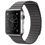 ساعت مچی هوشمند Apple واچ مدل 42mm Stainless Steel Case With Gray Leather Loop Band