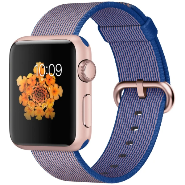 ساعت هوشمند اپل Apple واچ مدل 38mm Rose Gold Aluminium Case With Royal Blue Nylon Band