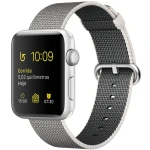 ساعت هوشمند اپل Apple واچ سری 2 مدل 38mm Silver Aluminum Case with Pearl Woven Nylon