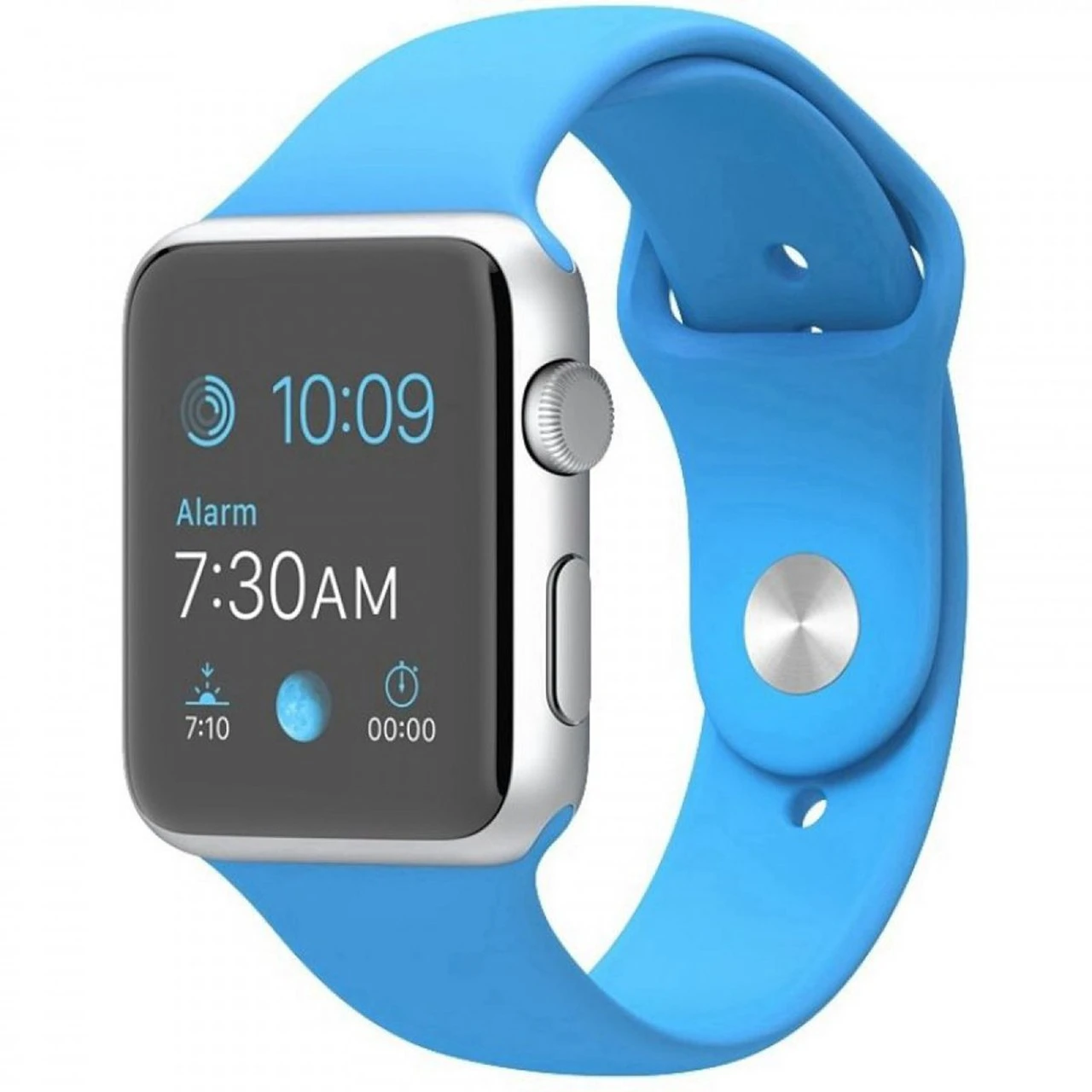 ساعت مچی هوشمند Apple واچ مدل 38mm Silver Aluminum Case With Blue Sport Band
