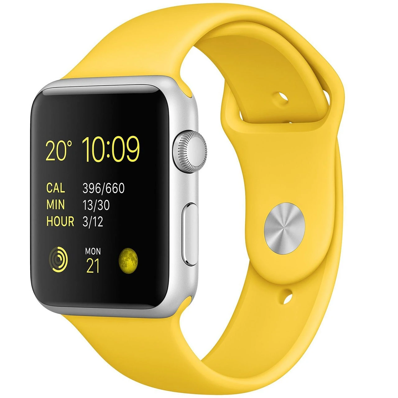 ساعت هوشمند اپل Apple واچ مدل 42mm Silver Aluminium Case With Yellow Sport Band