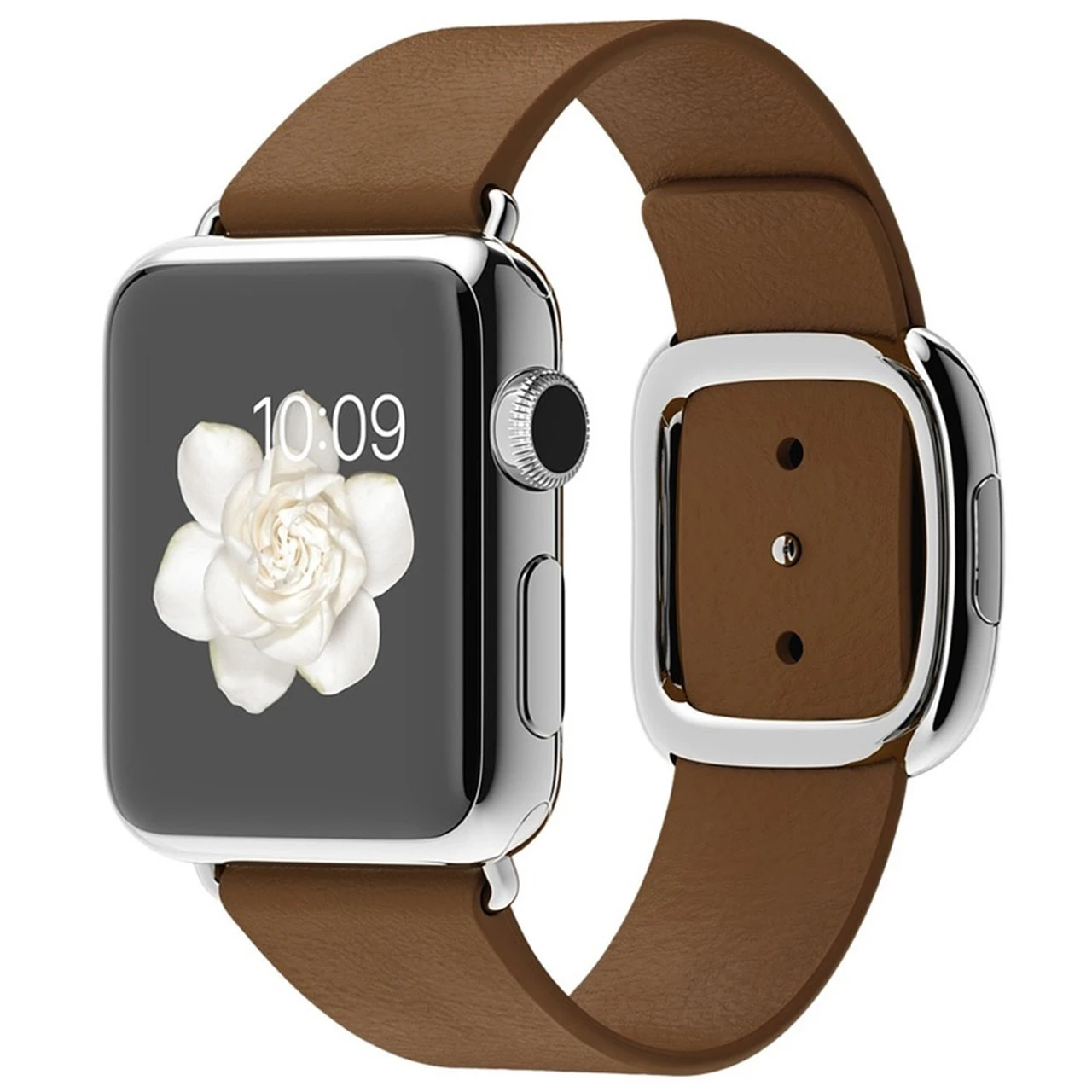 ساعت مچی هوشمند Apple واچ مدل 38mm Stainless Steel Case with Brown Modern Buckle