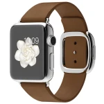 ساعت مچی هوشمند Apple واچ مدل 38mm Stainless Steel Case with Brown Modern Buckle