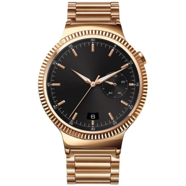 ساعت هوشمند Huawei واچ طلایی مدل Steel Case With Gold Link Bracelet