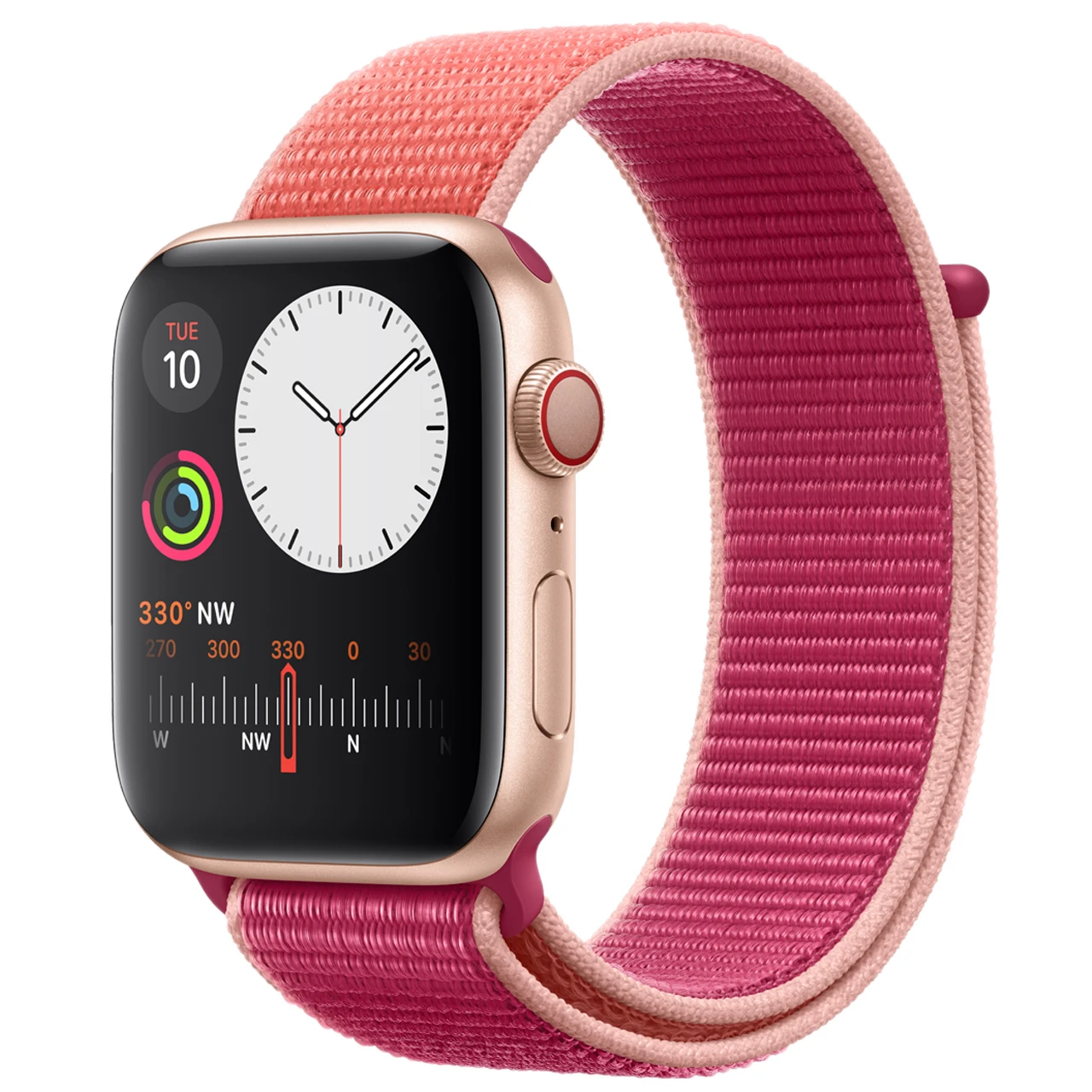 ساعت هوشمند اپل Apple واچ سری 5 مدل 44mm Aluminum Case With Woven Nylon Band