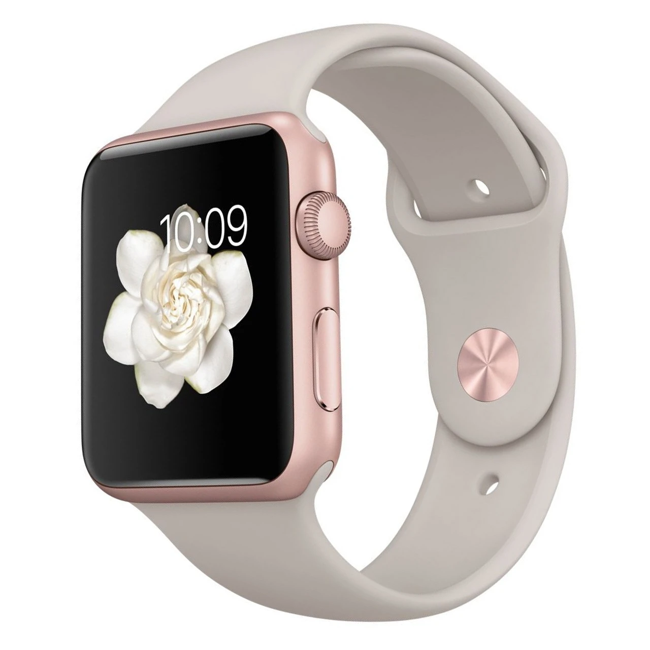 ساعت مچی هوشمند Apple واچ مدل 42mm Rose Gold Aluminum Case with Stone Sport Band
