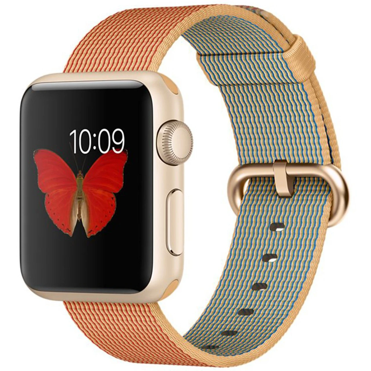 ساعت هوشمند اپل Apple واچ اسپرت مدل 38mm Aluminum Case With Gold Woven Nylon