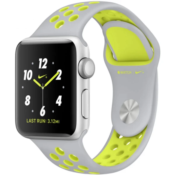ساعت هوشمند اپل Apple واچ سری 2 مدل Nike Plus 38mm Silver with Silver Volt Band