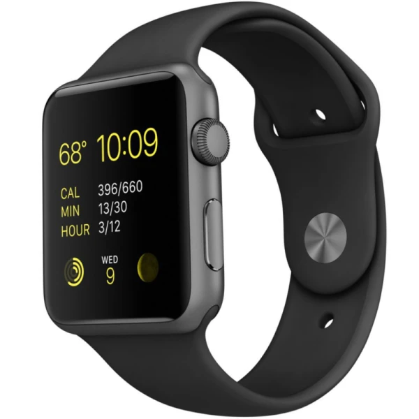 ساعت هوشمند اپل Apple واچ سری 1 مدل 42mm Space Gray Aluminum Case with Black Sport Band
