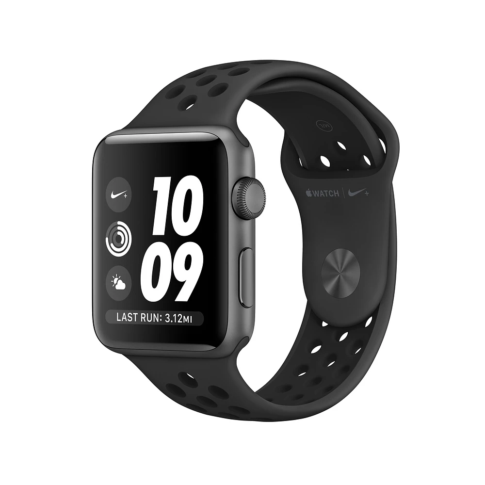 ساعت هوشمند اپل Apple واچ سری 3 مدل Nike Plus 38mm Space Gray Aluminum Case with Anthracite/Black Nike Sport Band