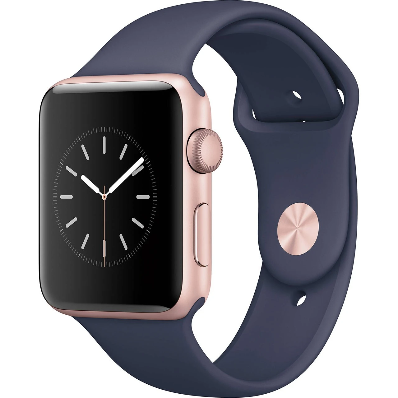 ساعت هوشمند اپل Apple واچ سری 2 مدل 42mm Rose Gold Case with Midnight Blue Sport Band