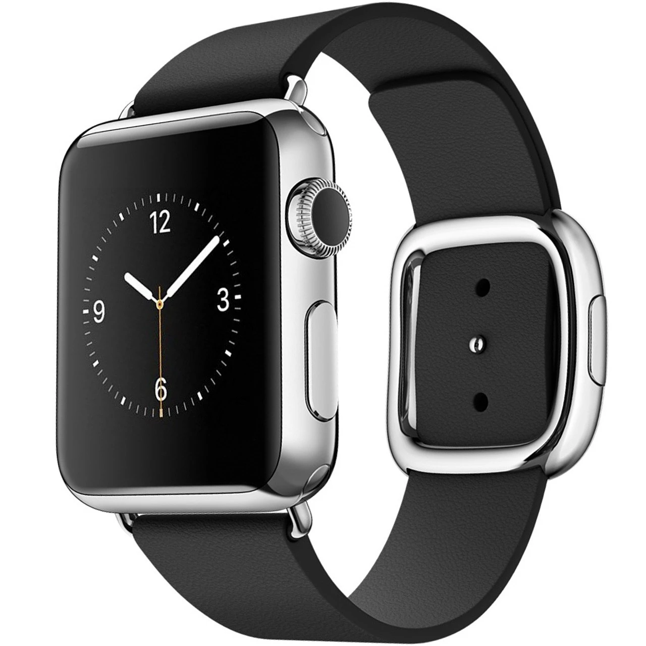 ساعت مچی هوشمند Apple واچ مدل 38mm Stainless Steel Case with Black Modern Buckle